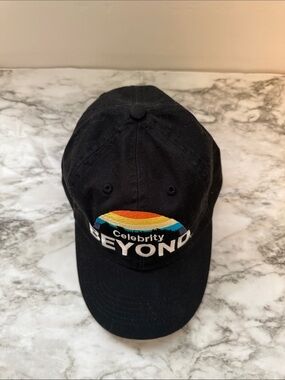 Celebrity Beyond Black Embroidered Logo Cap